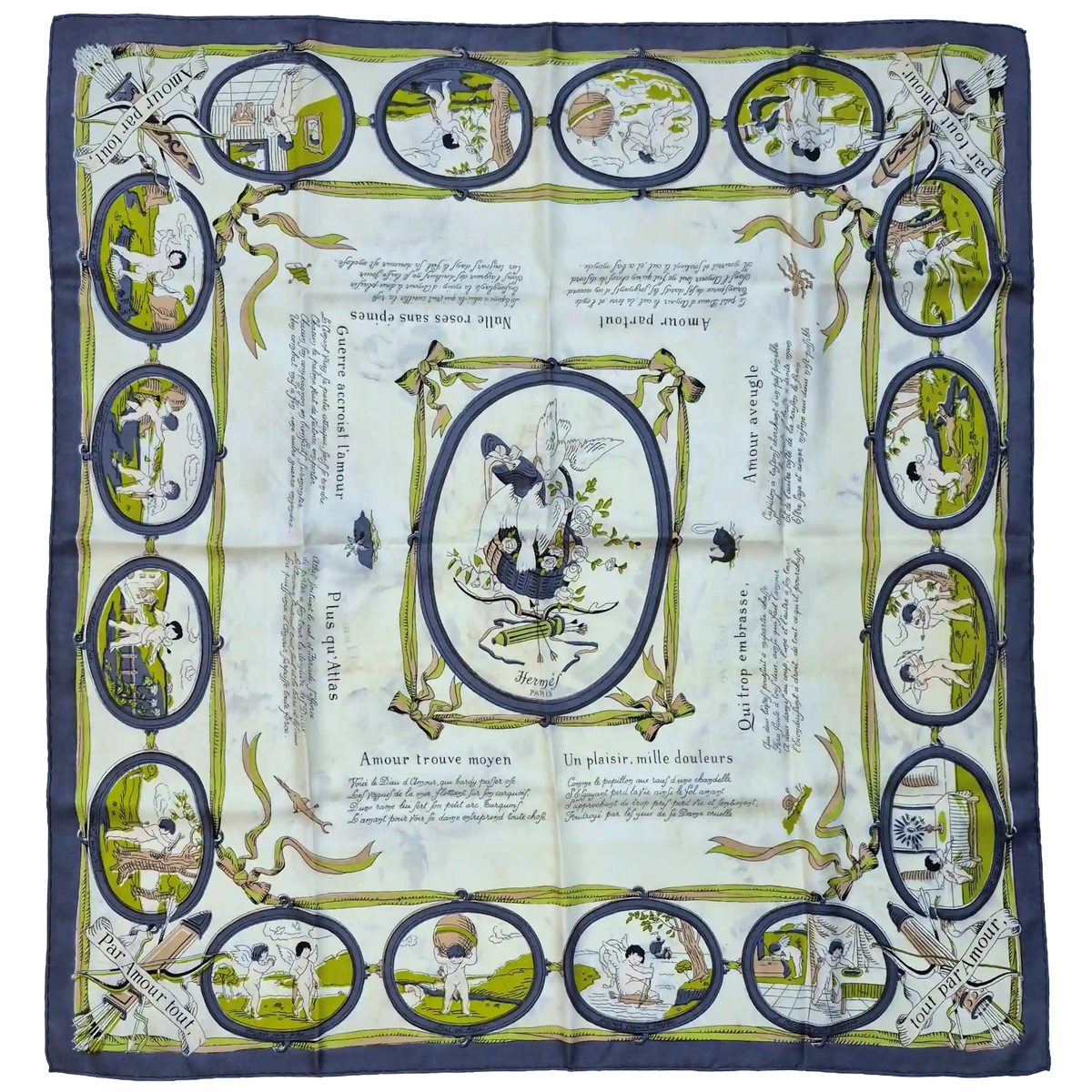 amours grygkar silk collector rare scarf hermes