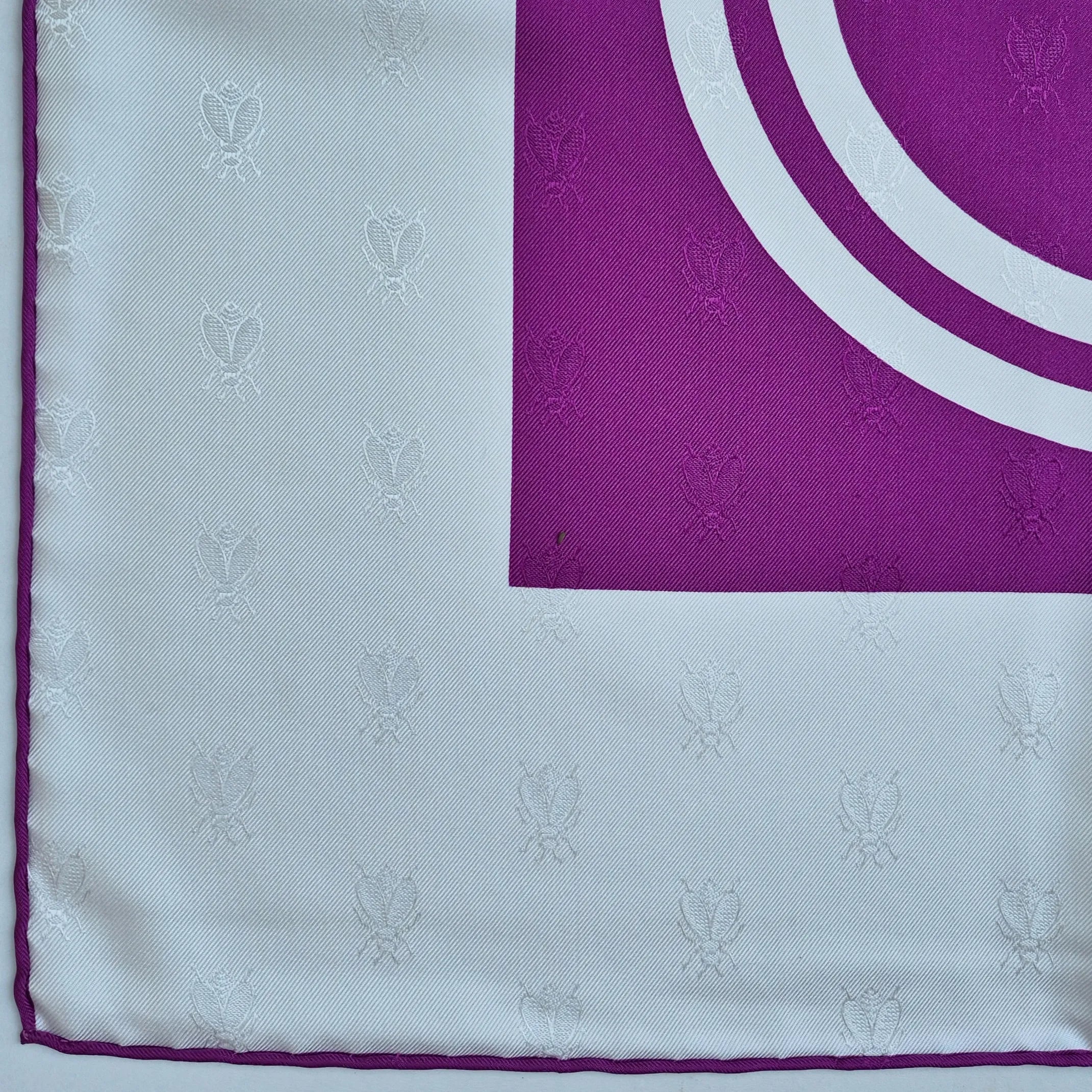 hermes brides de gala hugo grygkar silk scarf purple white equestrian bridle