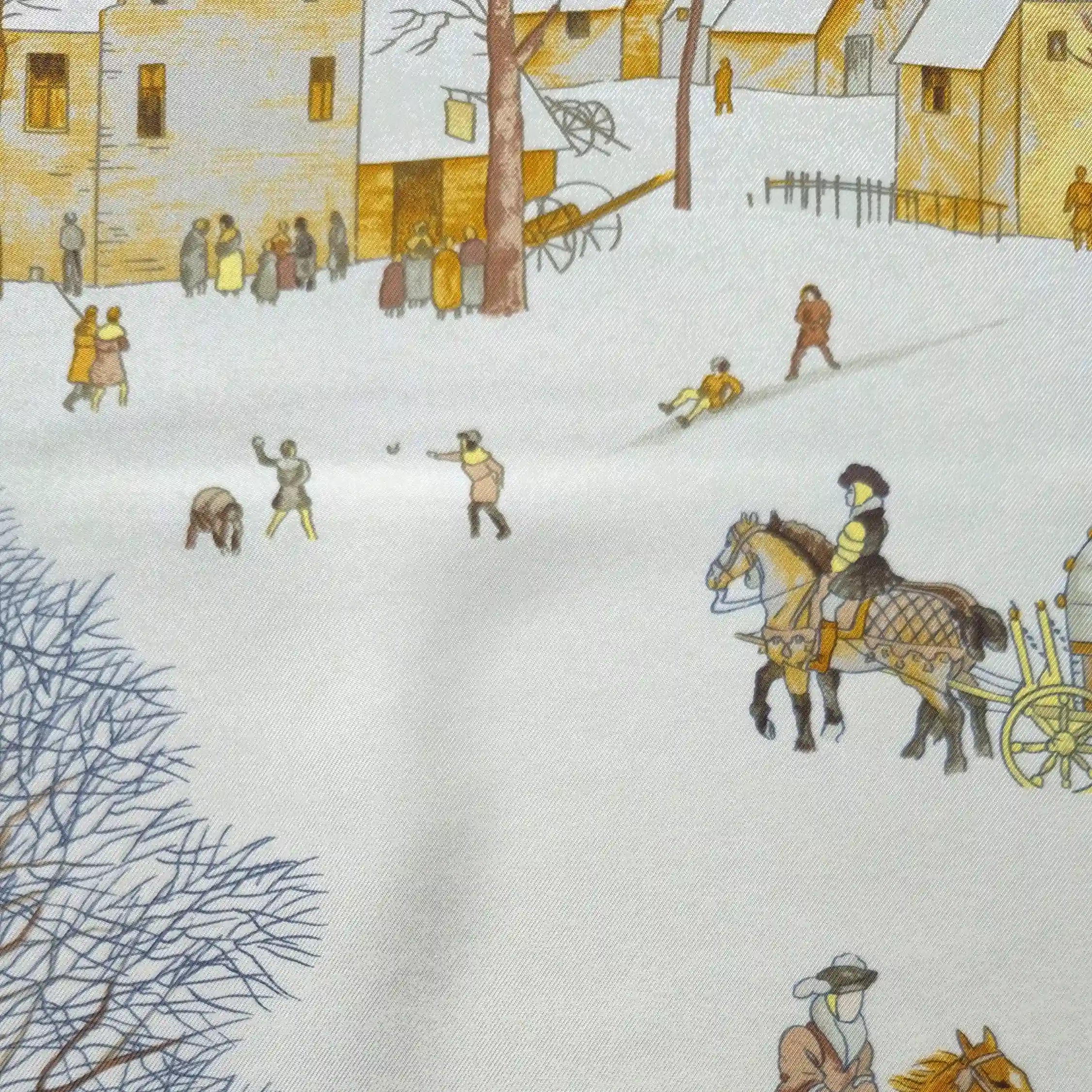 "L'Hiver" par Philippe Ledoux - réédition de 1995 - Soie Twill 90x90