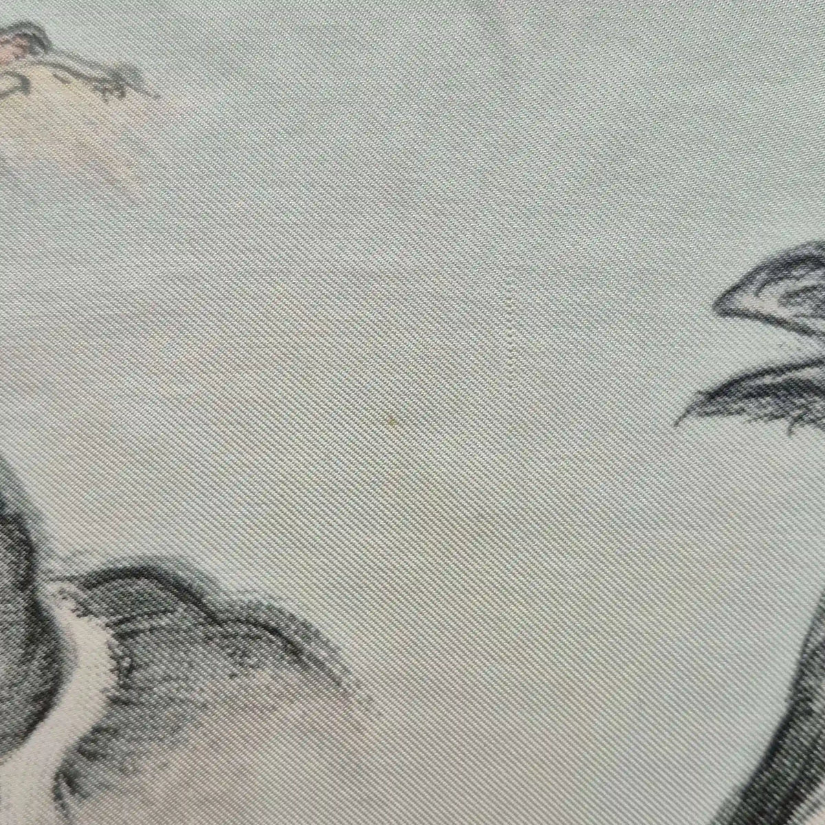 hermes les pigeons xavier de poret silk scarf grey pearl doves naturalist 1956
