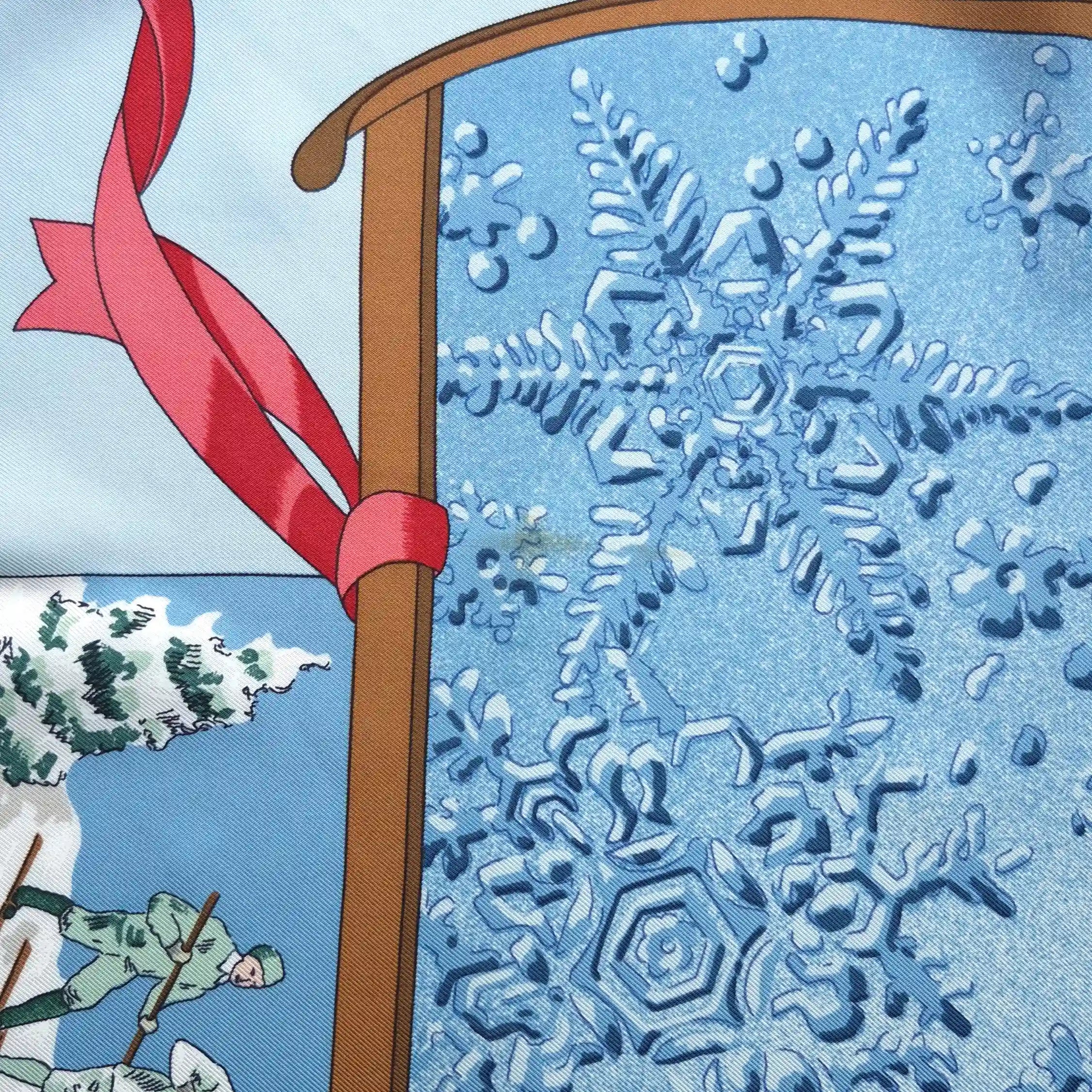 "Neige d'Antan" par Caty Latham - 1989 - Soie Twill 90x90