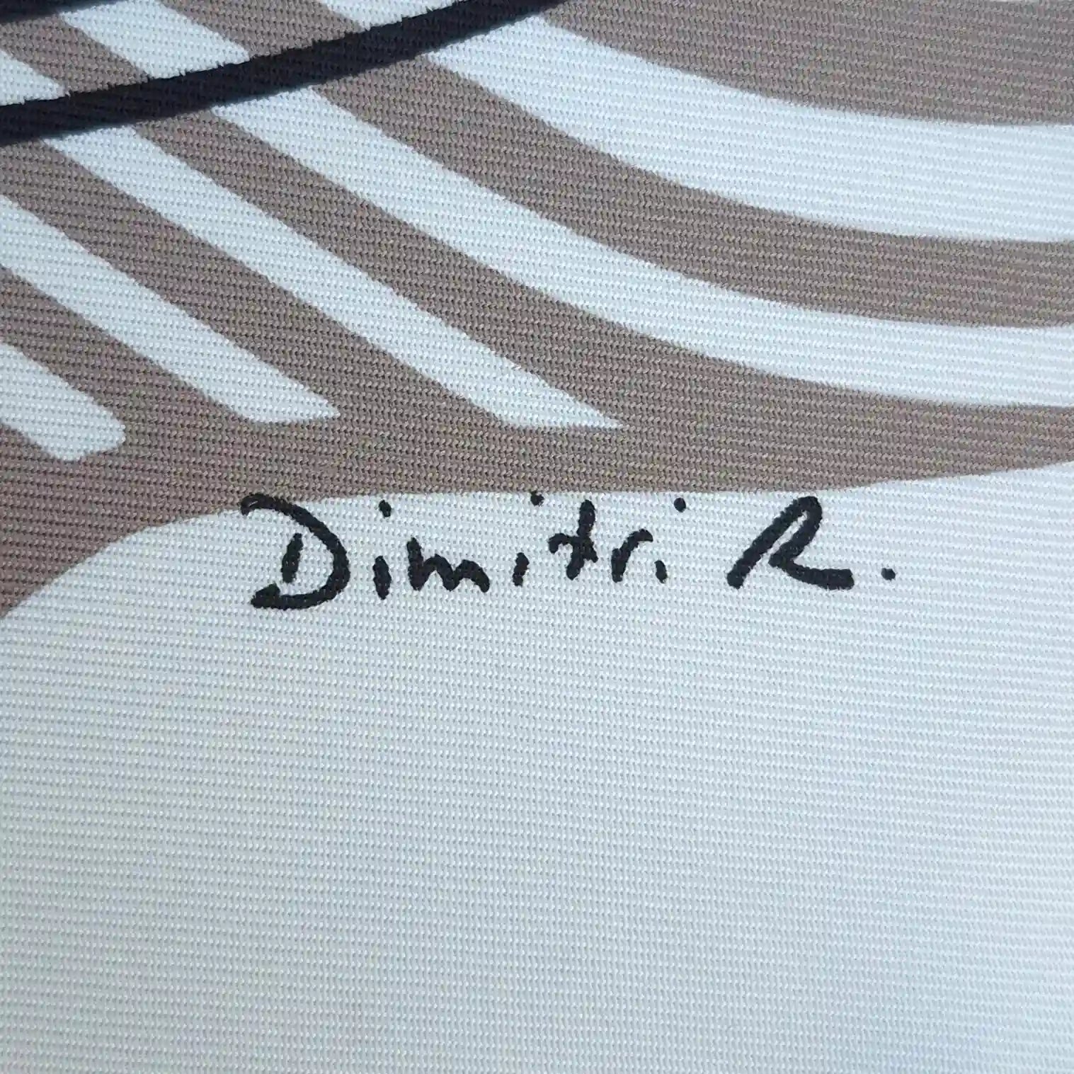 hermes ondes de chic rybaltchenko silk scarf black white op art waves abstract detail