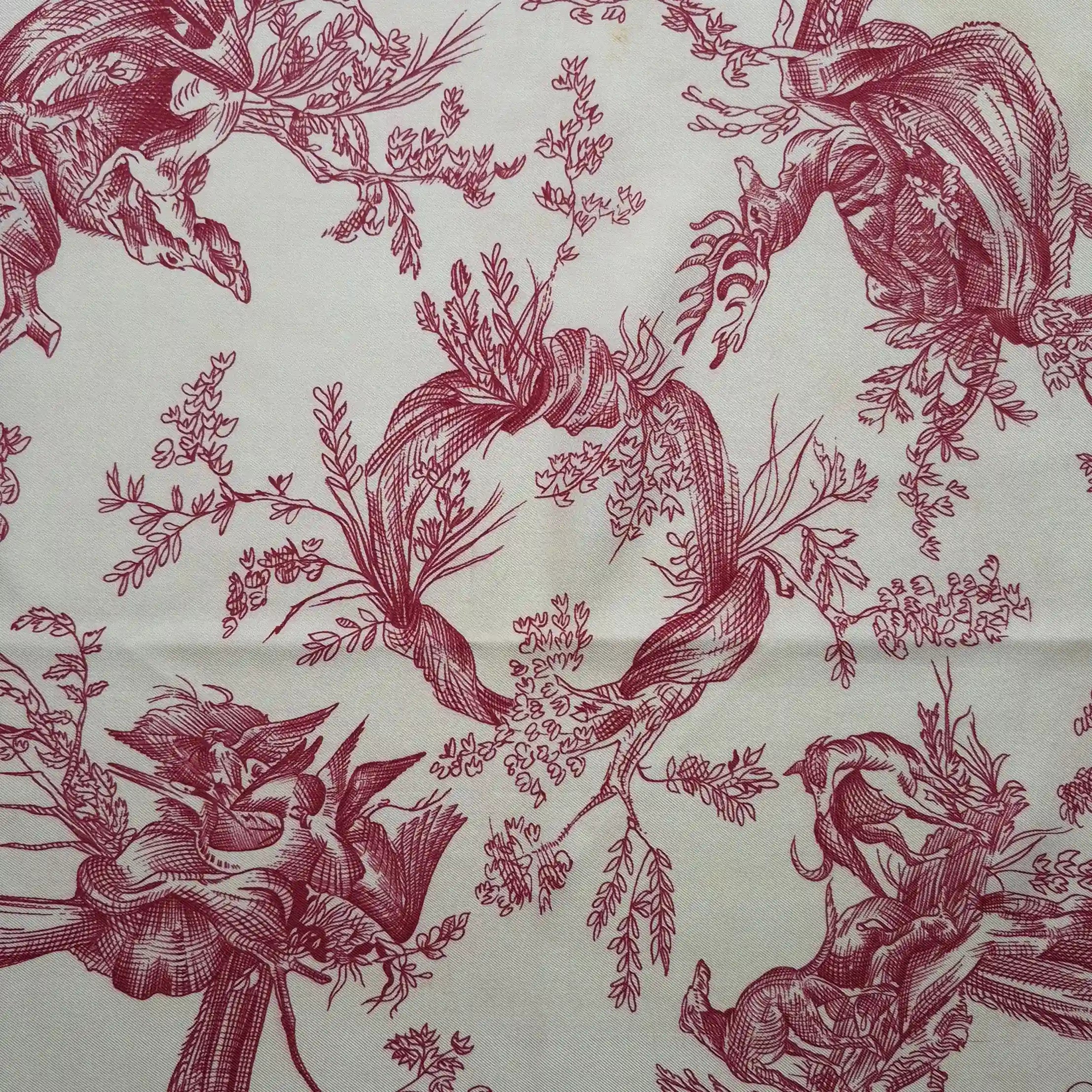 "Toile de Jouy" par Marie-Françoise Héron - 1963 - Soie Twill 90x90