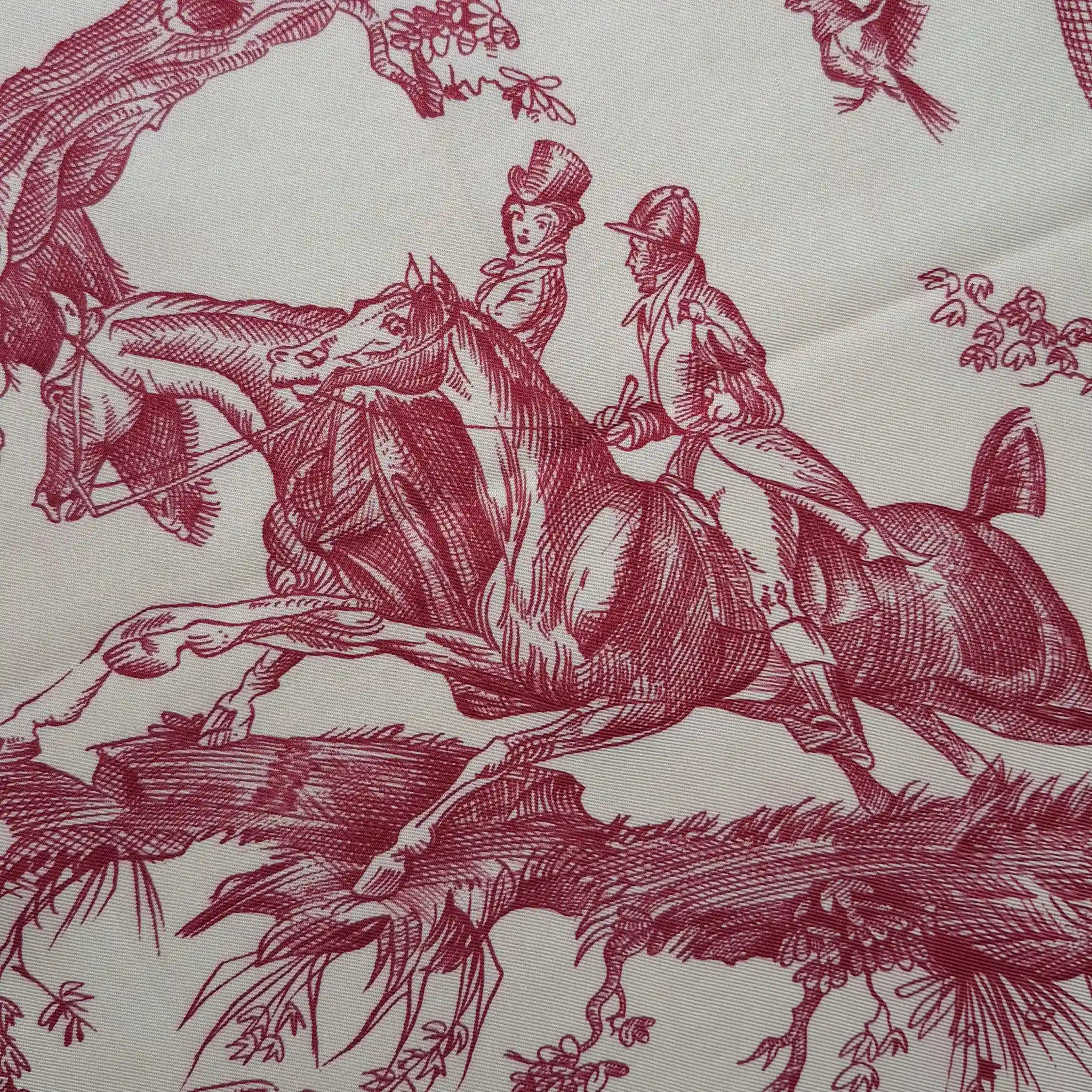 "Toile de Jouy" par Marie-Françoise Héron - 1963 - Soie Twill 90x90