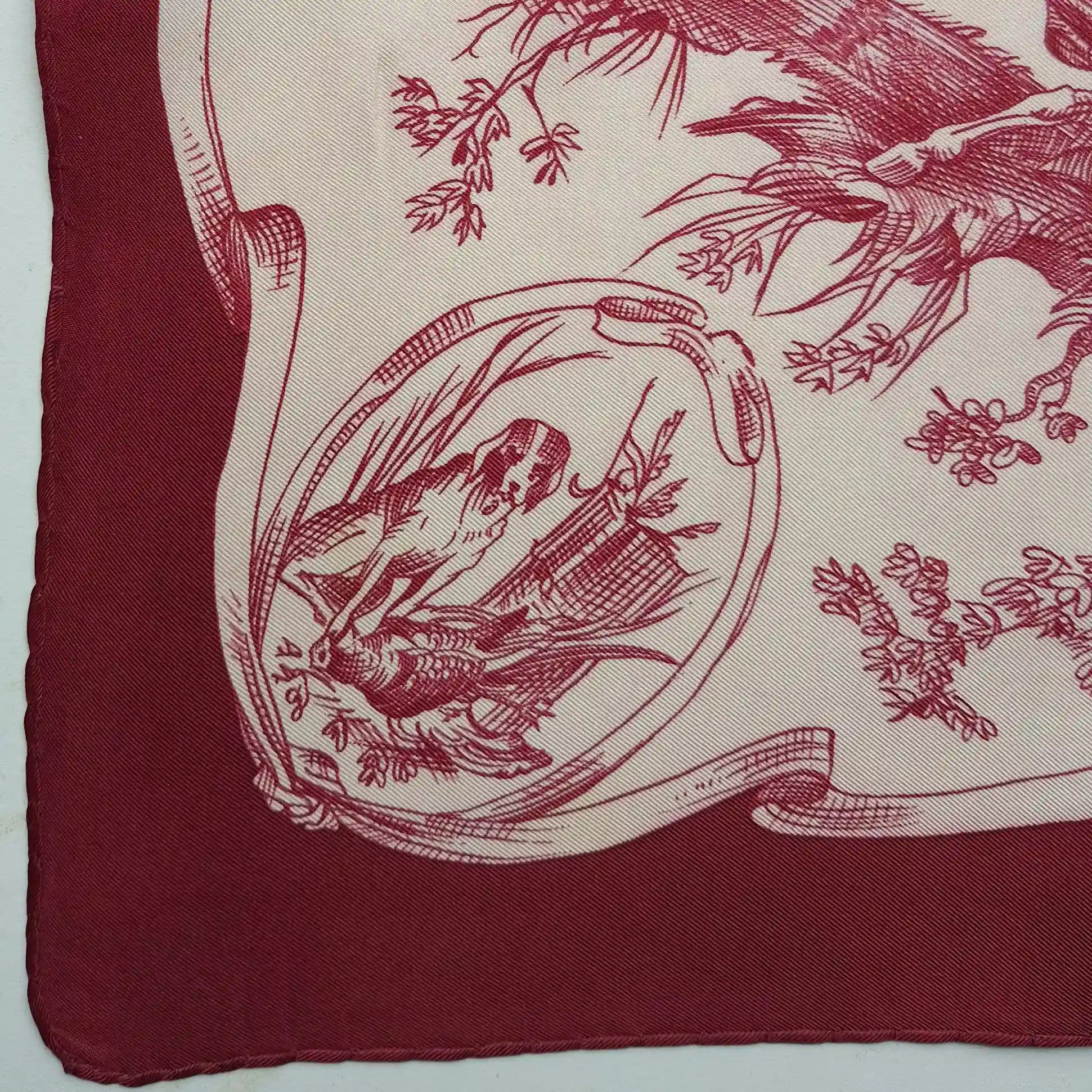 "Toile de Jouy" par Marie-Françoise Héron - 1963 - Soie Twill 90x90