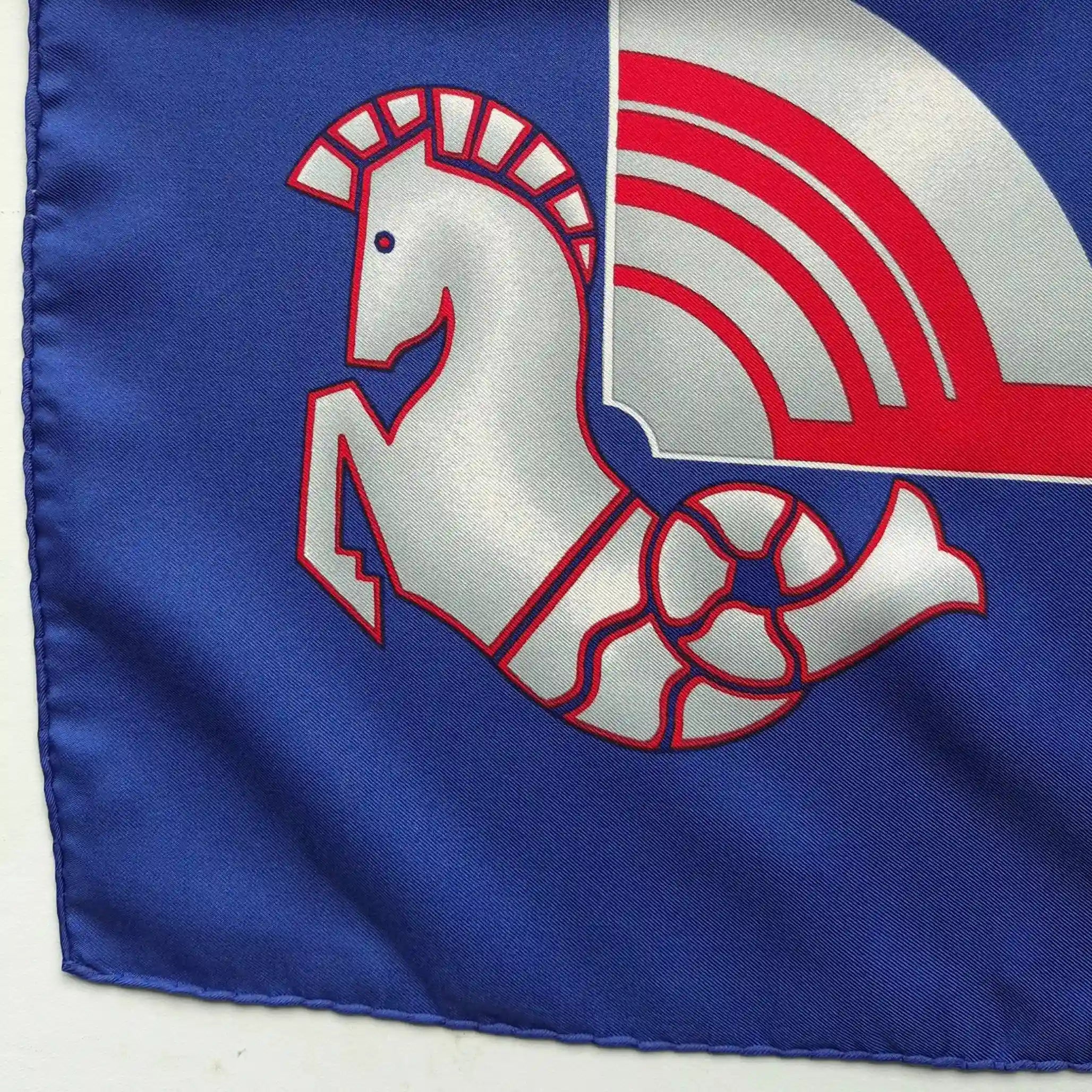 hermes air france silk scarf label tag detail