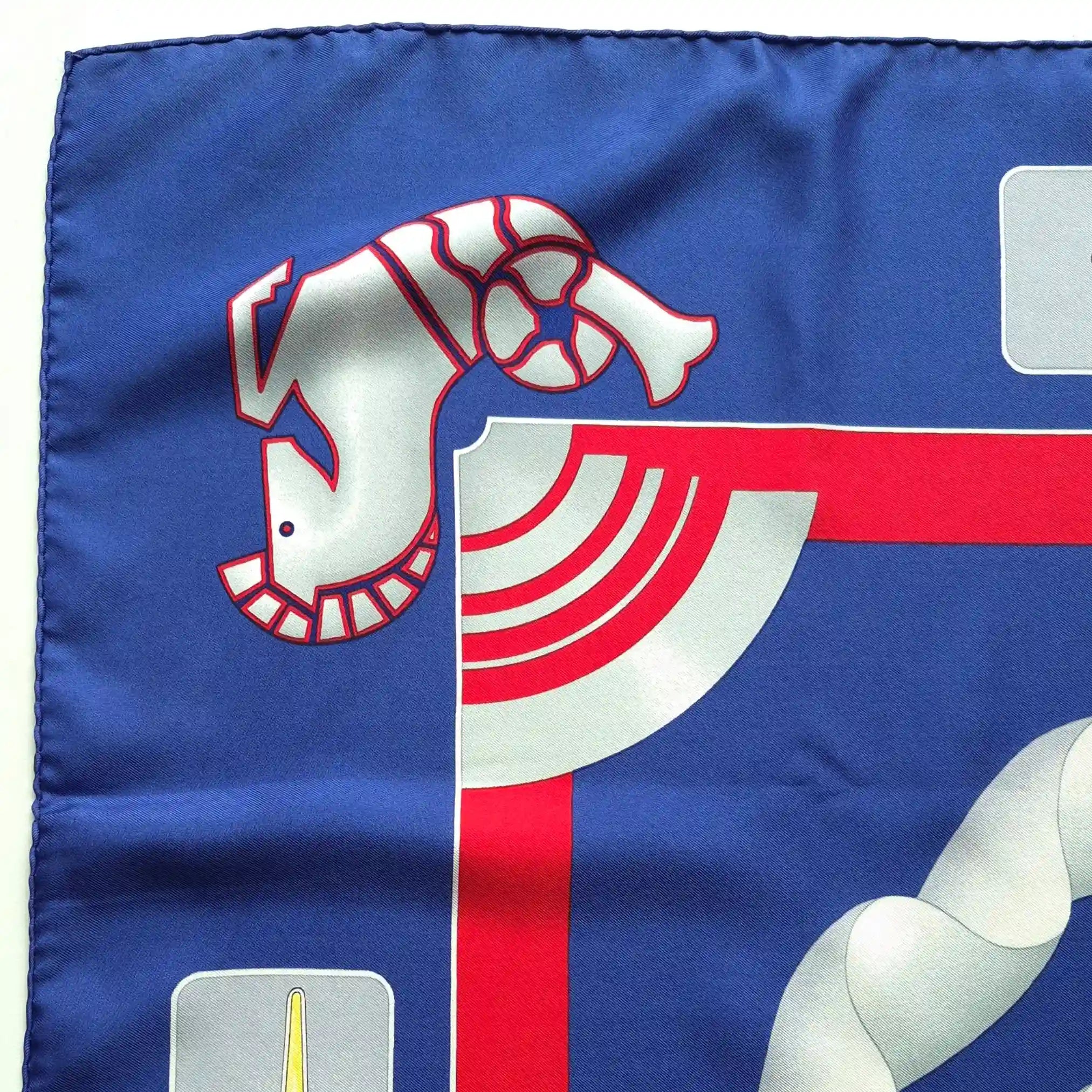 hermes air france silk scarf label tag detail