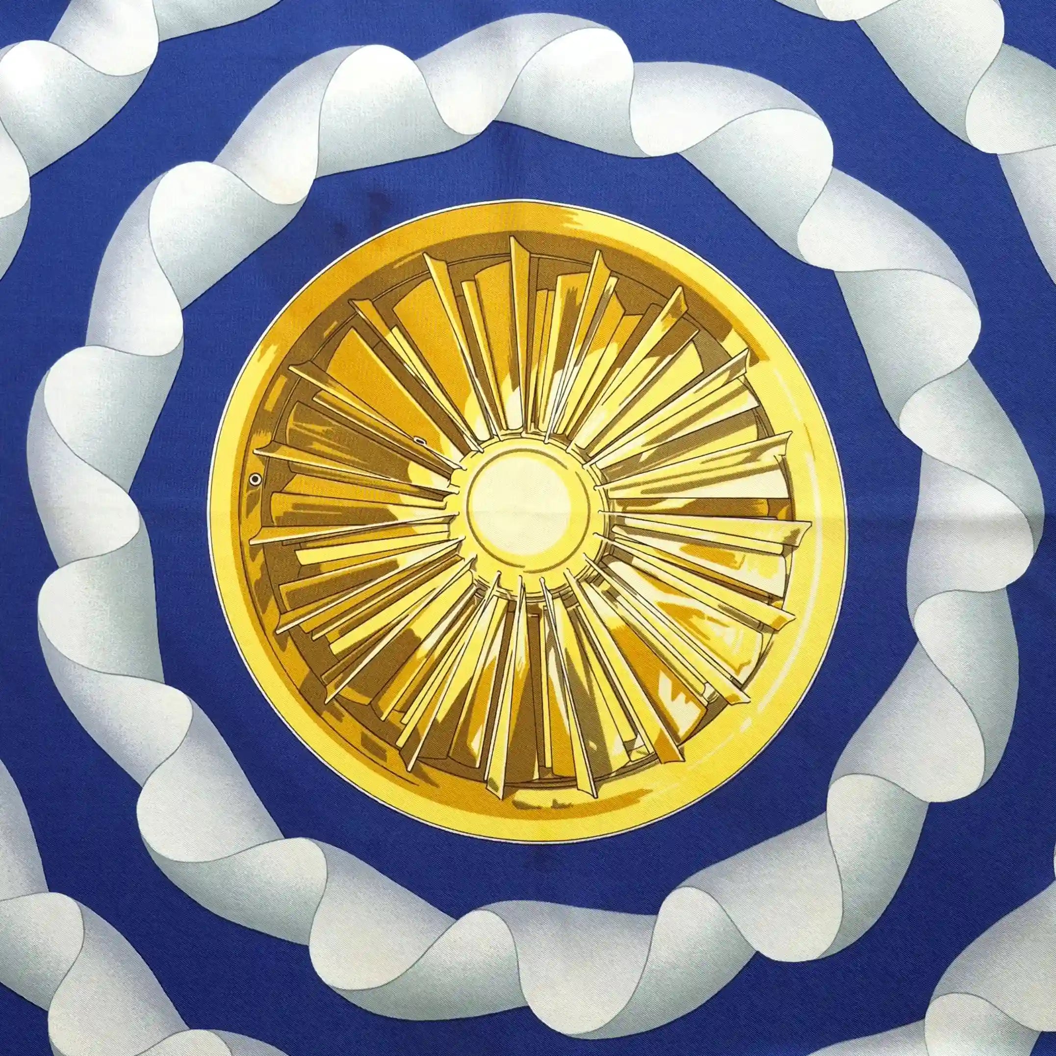 hermes air france silk scarf label tag detail