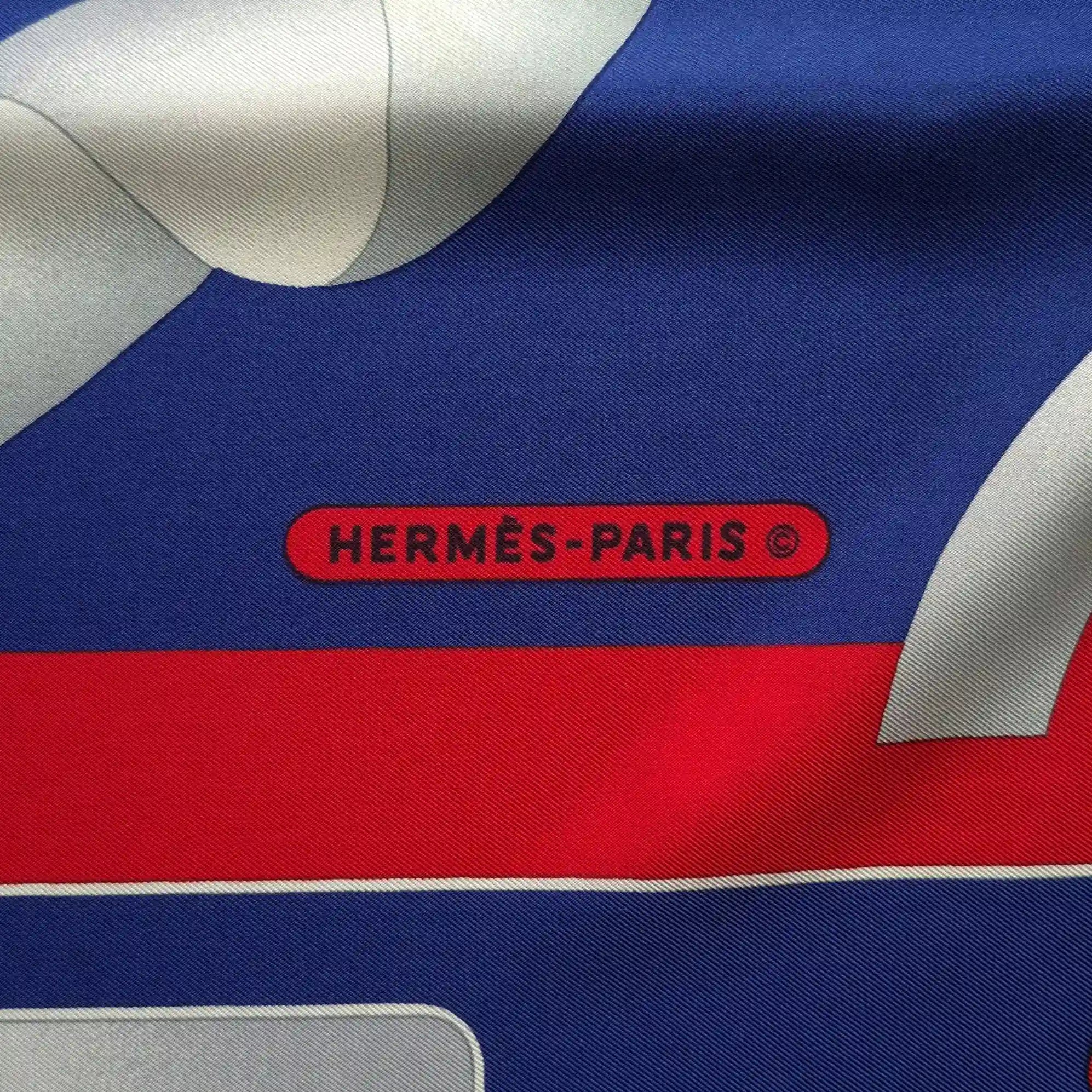 hermes air france silk scarf label tag detail