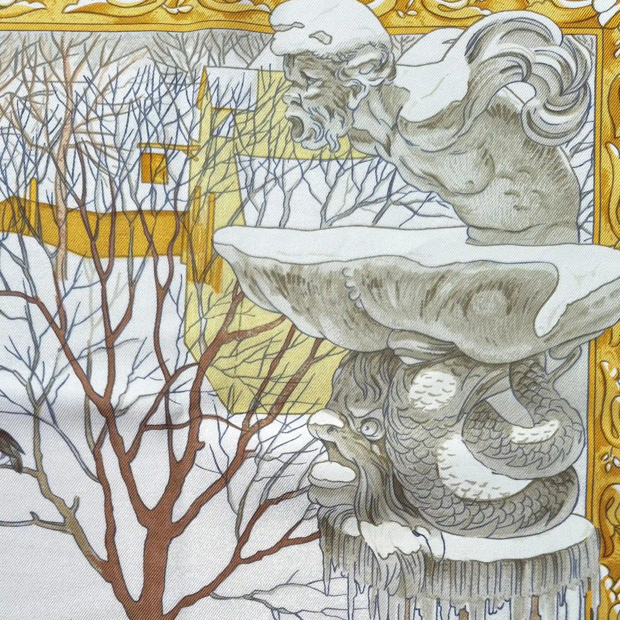"L'Hiver" par Philippe Ledoux - réédition de 1995 - Soie Twill 90x90