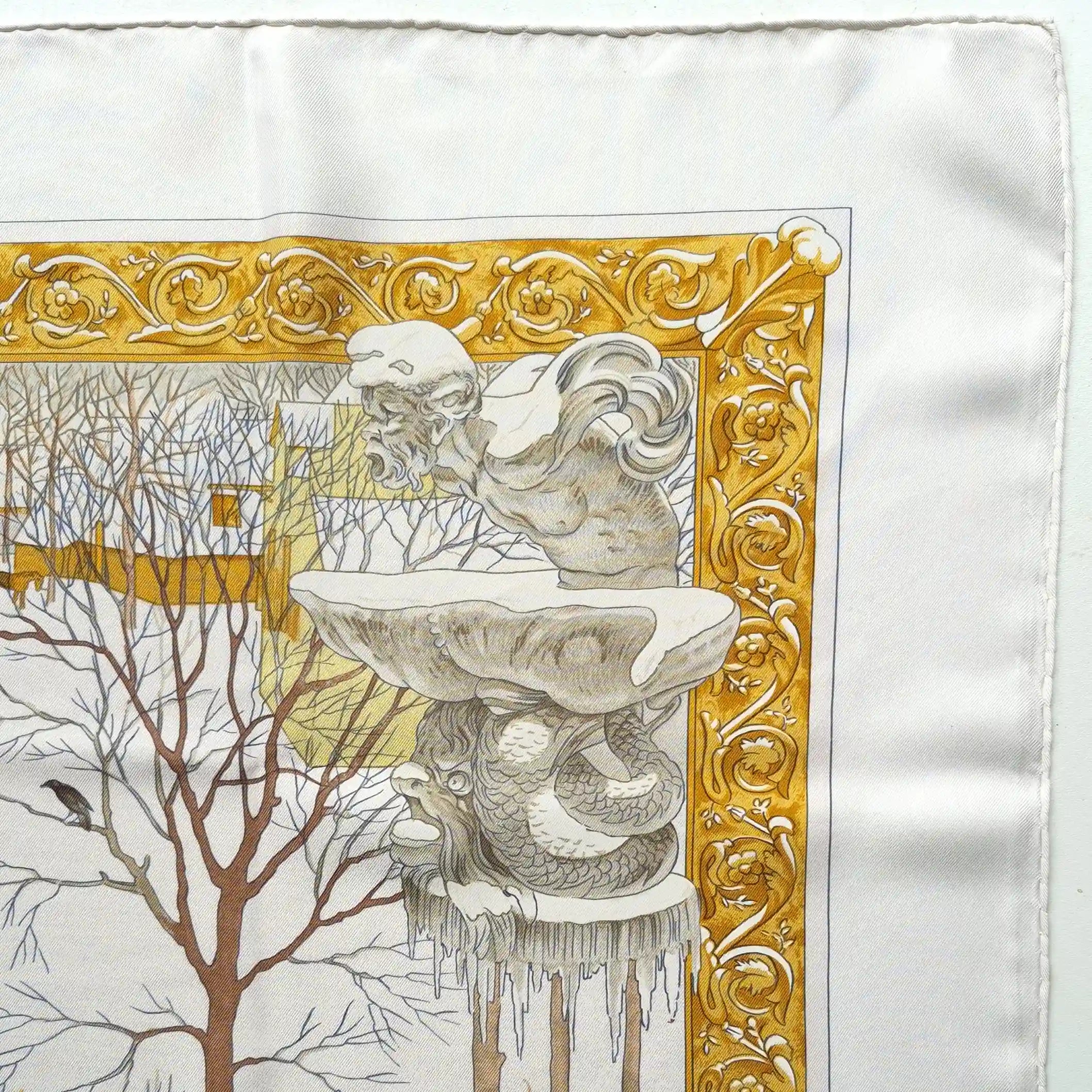 "L'Hiver" par Philippe Ledoux - réédition de 1995 - Soie Twill 90x90