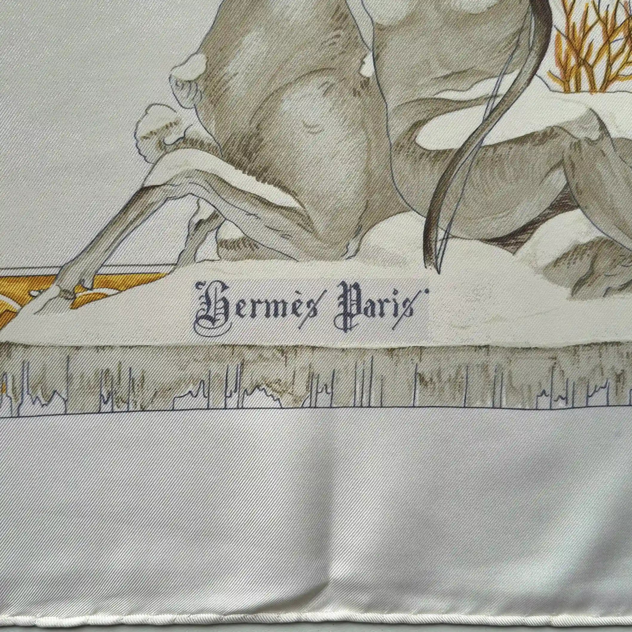 "L'Hiver" par Philippe Ledoux - réédition de 1995 - Soie Twill 90x90