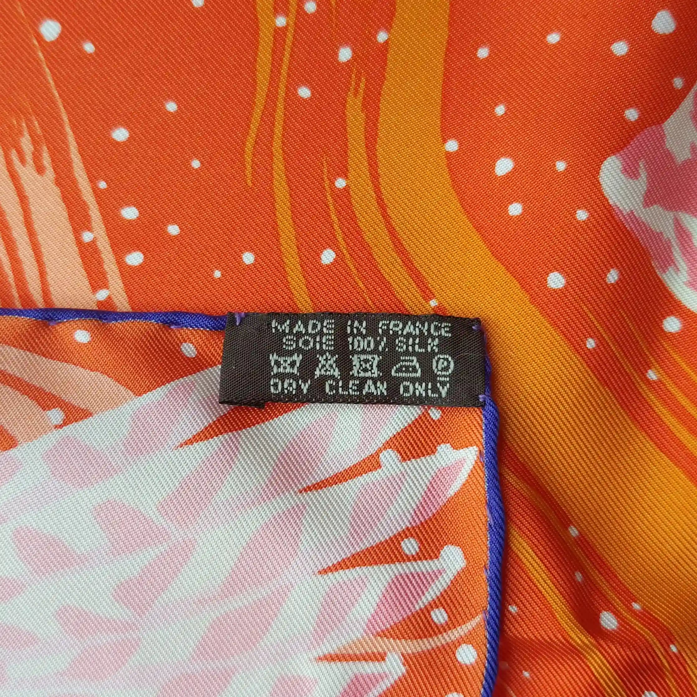 hermes into the canadian wild alice shirley silk scarf red blue canadian wilderness detail