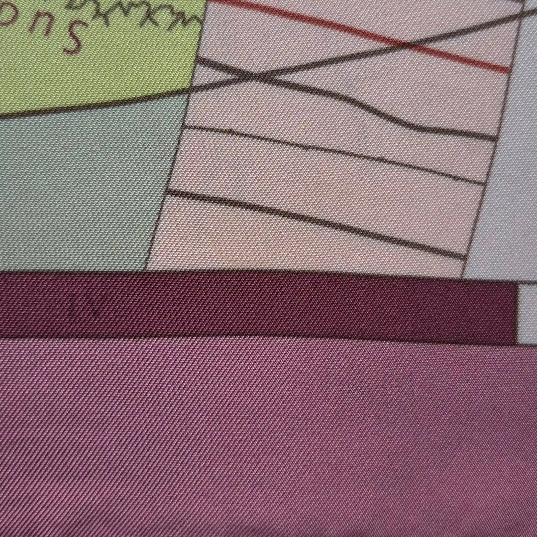 hermes le monde est vaste cyrille diatkine silk scarf pink world map stripes detail
