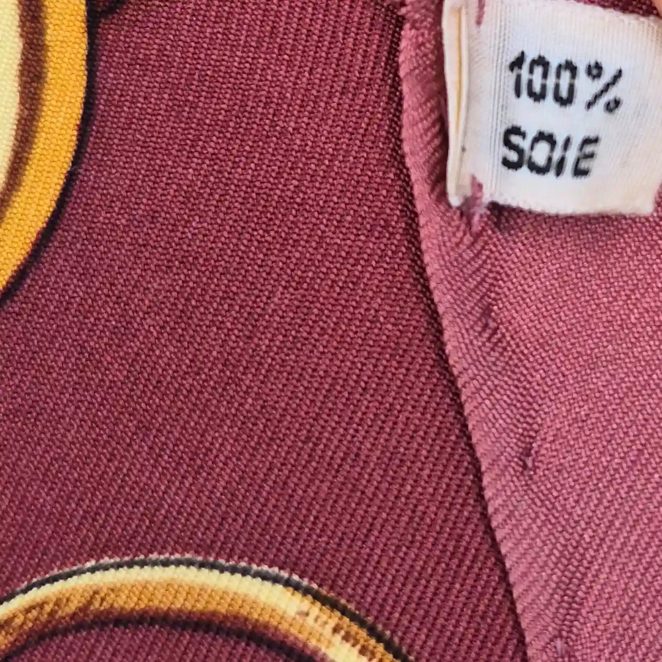 hermes profile shan merry silk scarf bordeaux gold equestrian harness 1974