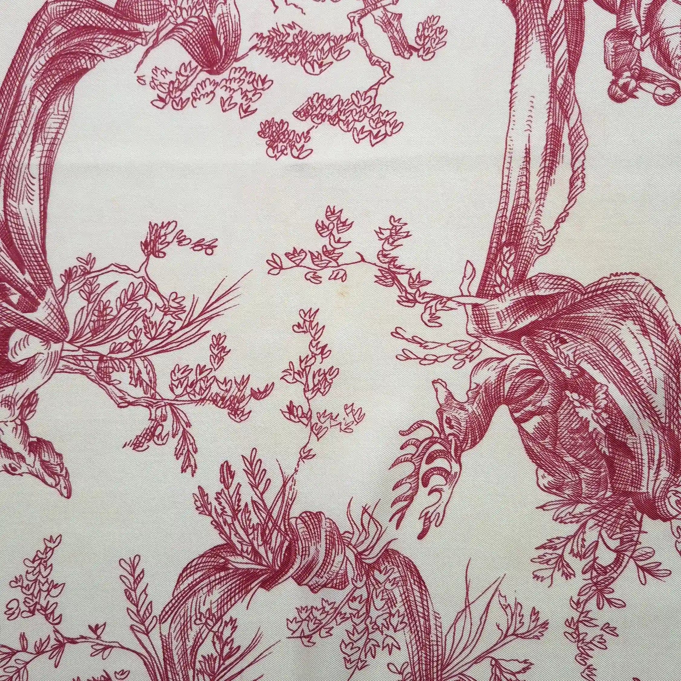 "Toile de Jouy" par Marie-Françoise Héron - 1963 - Soie Twill 90x90