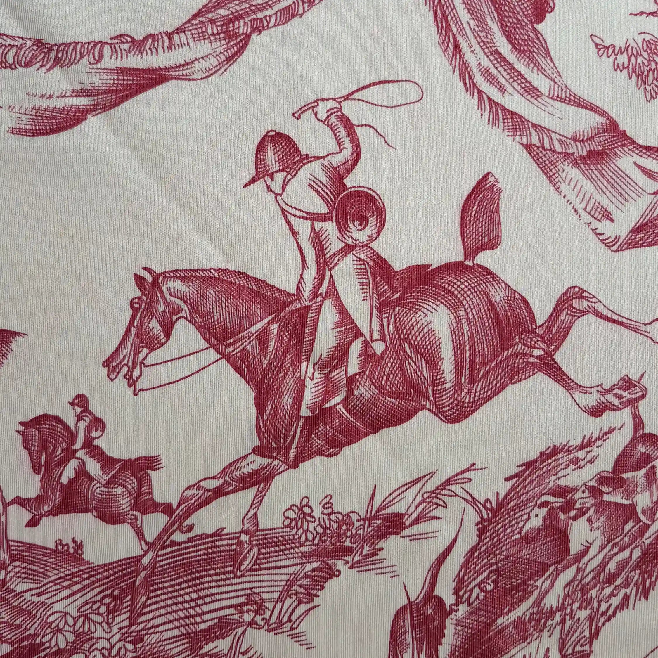 "Toile de Jouy" par Marie-Françoise Héron - 1963 - Soie Twill 90x90