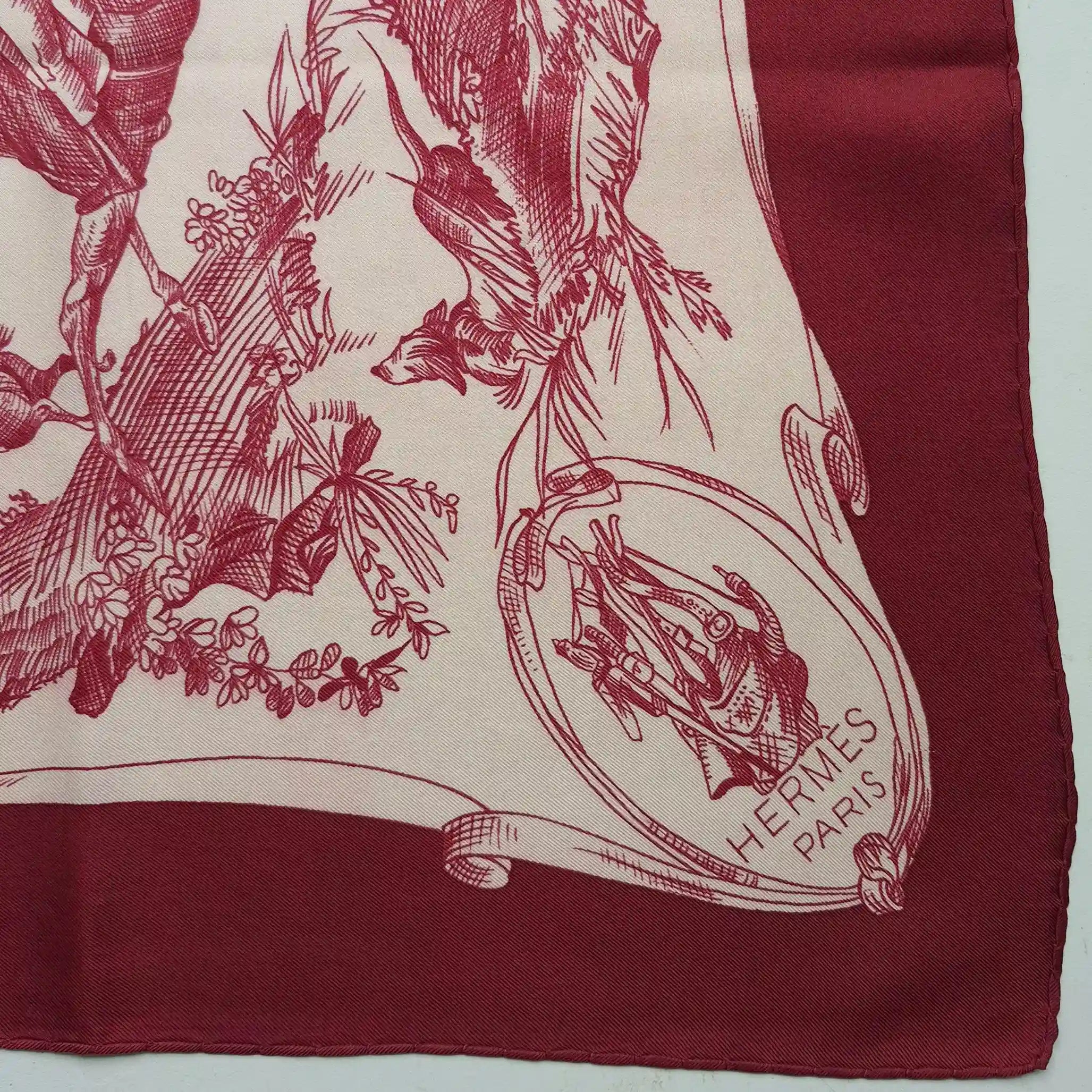 "Toile de Jouy" par Marie-Françoise Héron - 1963 - Soie Twill 90x90