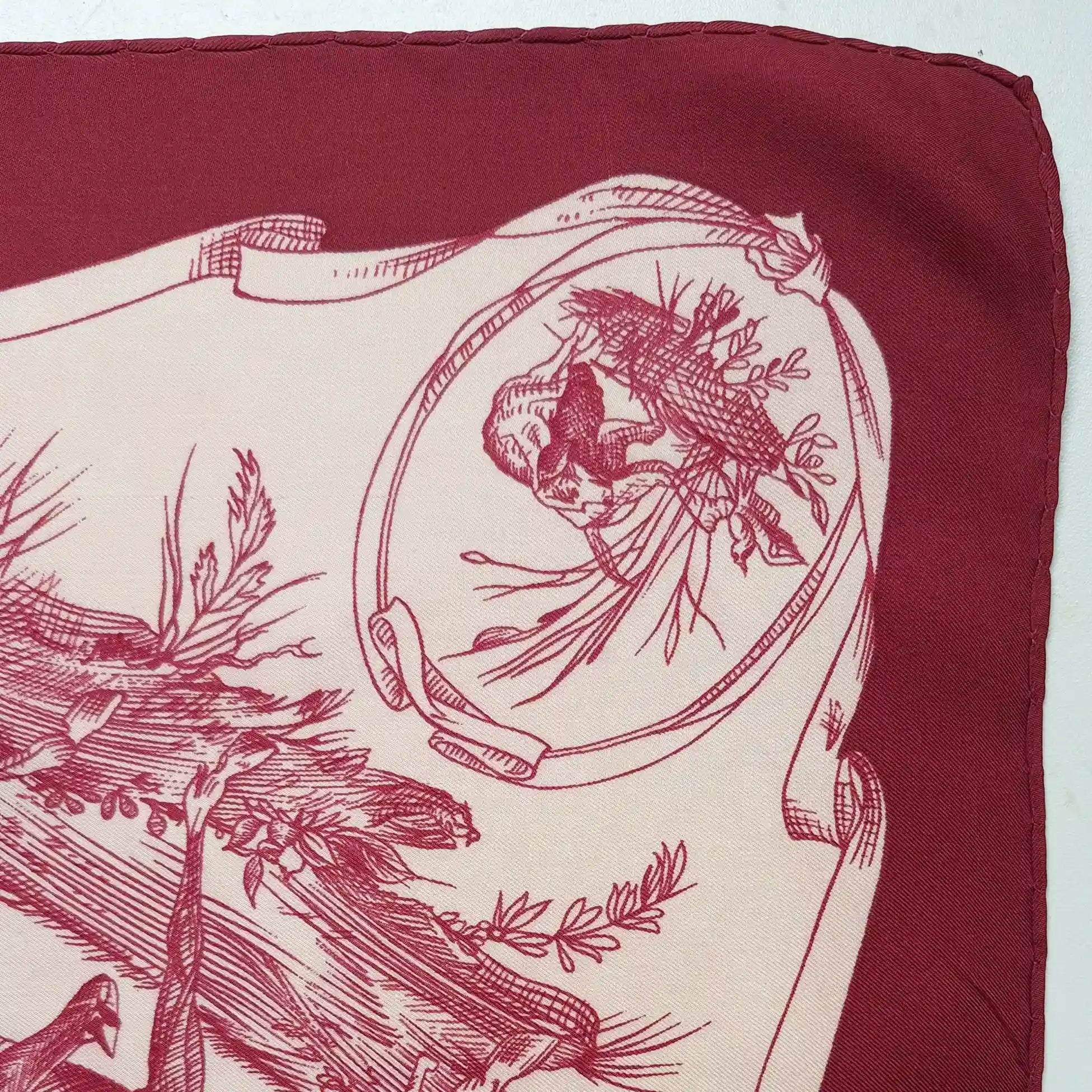 "Toile de Jouy" par Marie-Françoise Héron - 1963 - Soie Twill 90x90