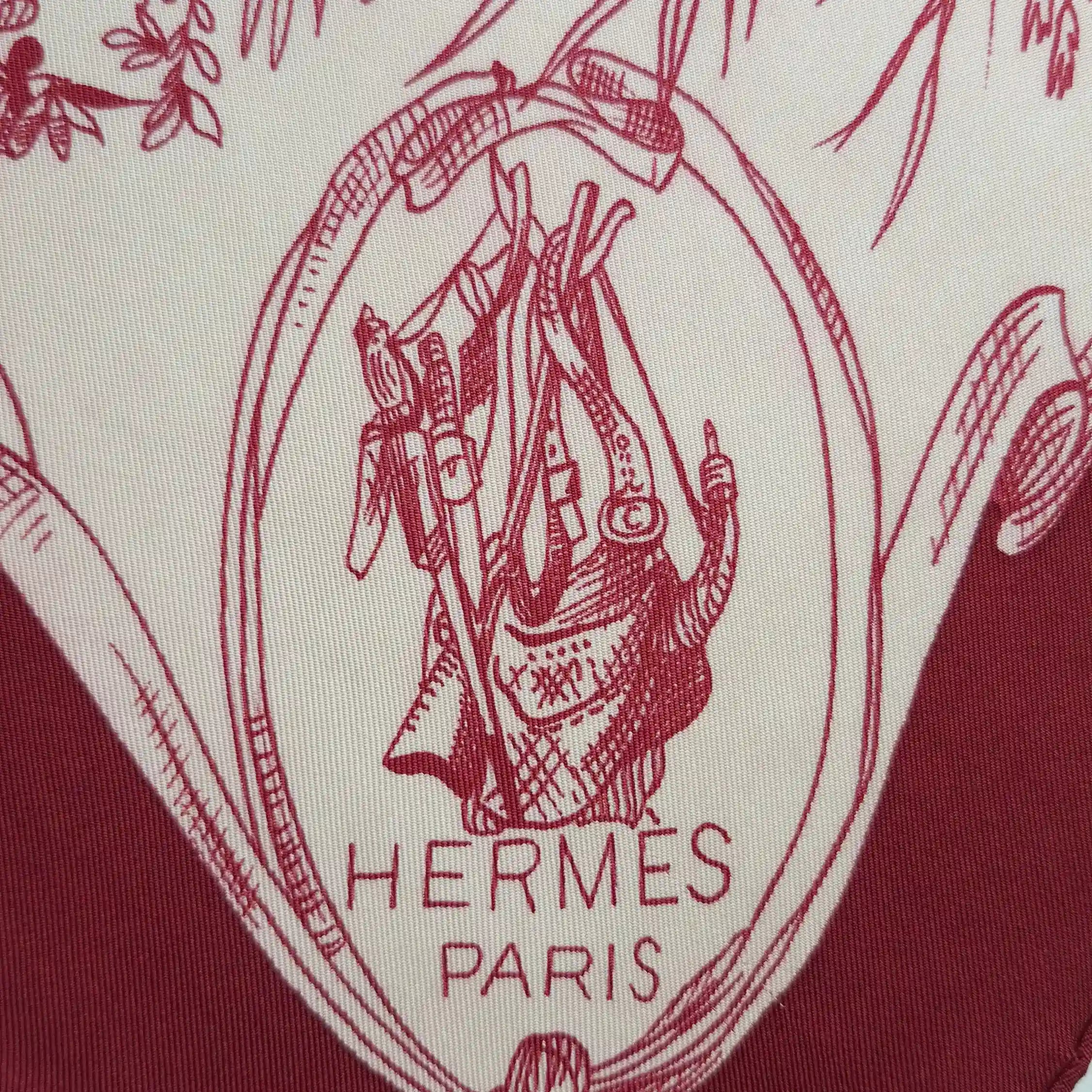"Toile de Jouy" par Marie-Françoise Héron - 1963 - Soie Twill 90x90