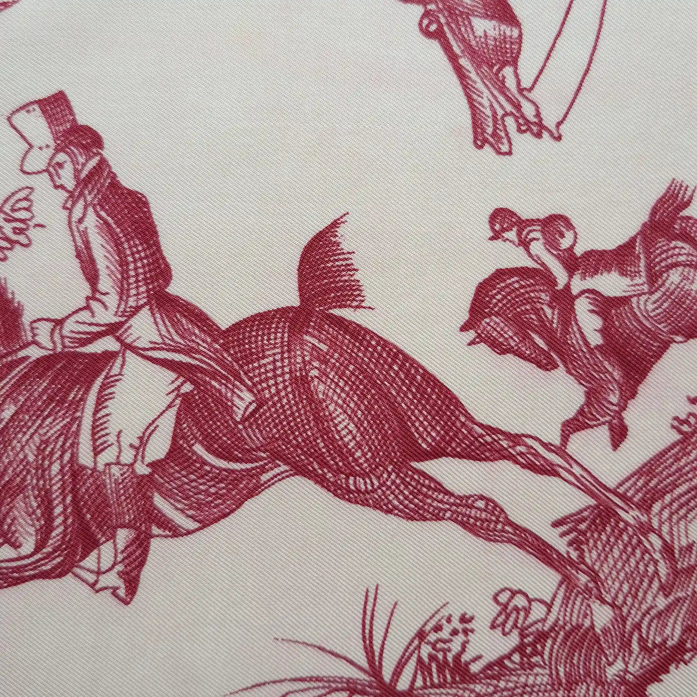 "Toile de Jouy" par Marie-Françoise Héron - 1963 - Soie Twill 90x90